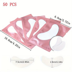 50pcs Under Eye Pads Gel Patches for Eyelash Extensions