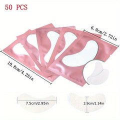 50pcs Under Eye Pads Gel Patches for Eyelash Extensions