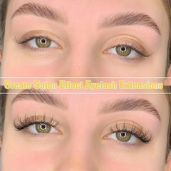 Cat Eye Lash Clusters Flat Lashes Natural Look