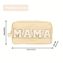 Preppy Makeup Bag With Strap Nylon Waterproof Travel Toiletry Bag
