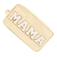 Preppy Makeup Bag With Strap Nylon Waterproof Travel Toiletry Bag
