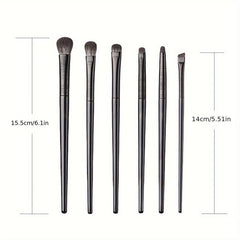 6pcs Soft Synthetic Eye Makeup Brushes Set for Eyeshadow Blending
