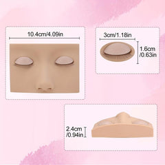 Portable Lash Mannequin Head for Makeup Training and Practice