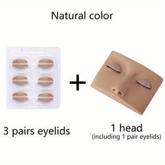 Portable Lash Mannequin Head for Makeup Training and Practice