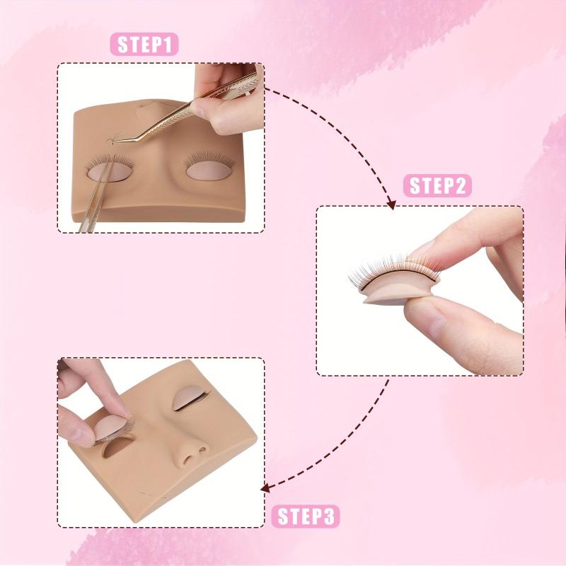 Portable Lash Mannequin Head for Makeup Training and Practice