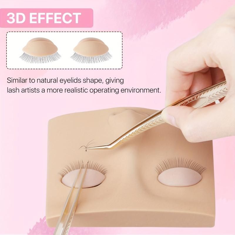 Portable Lash Mannequin Head for Makeup Training and Practice