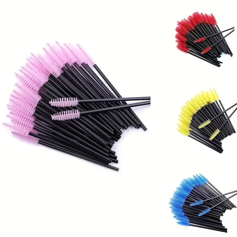 100pcs Eyelash Mascara Wands Lash Brushes Applicator Makeup Kits