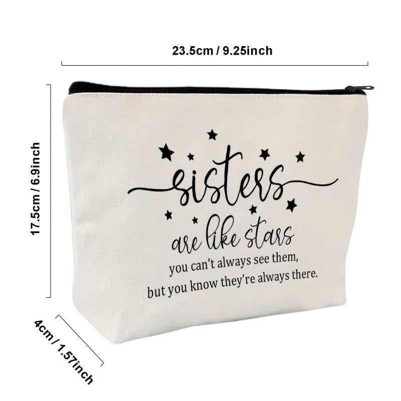 Sisterhood Makeup Bag Case - Birthday Gift for Sisters
