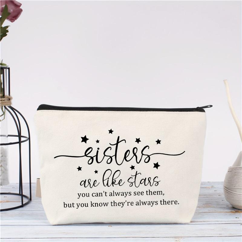 Sisterhood Makeup Bag Case - Birthday Gift for Sisters