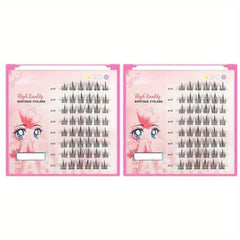Natural Sunflower Cluster Lashes, Long Lasting, 8 Rows