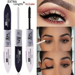 Double Ended & 3D Fiber Mascara Waterproof Lengthening & Volumizing