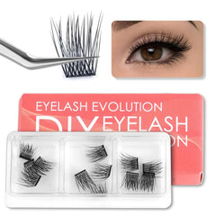 Matte Soft 10-16mm Mink Lash Clusters, DIY Individual Lashes