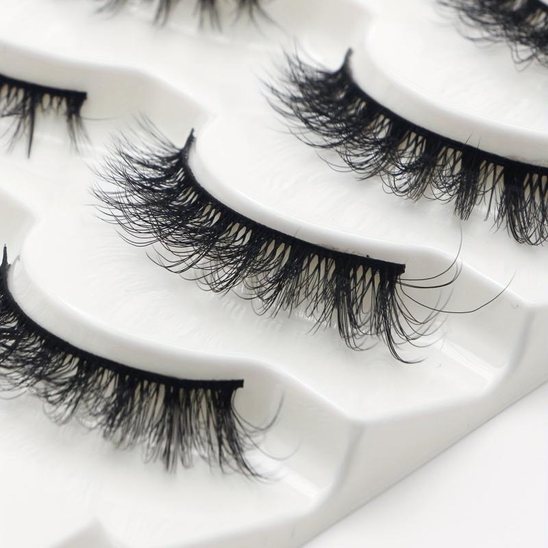 Soft and Fluffy 3D Curling False Eyelashes for Natural Look Extensions
