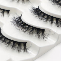 Soft and Fluffy 3D Curling False Eyelashes for Natural Look Extensions