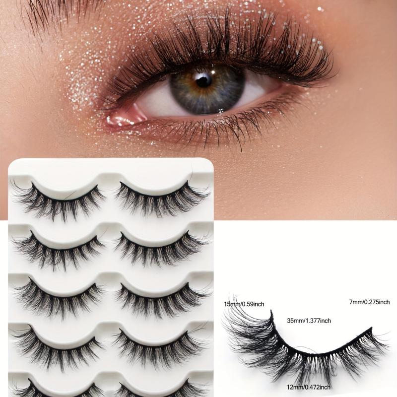 Soft and Fluffy 3D Curling False Eyelashes for Natural Look Extensions
