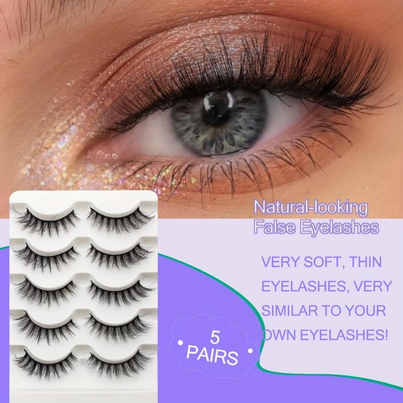Soft and Fluffy 3D Curling False Eyelashes for Natural Look Extensions
