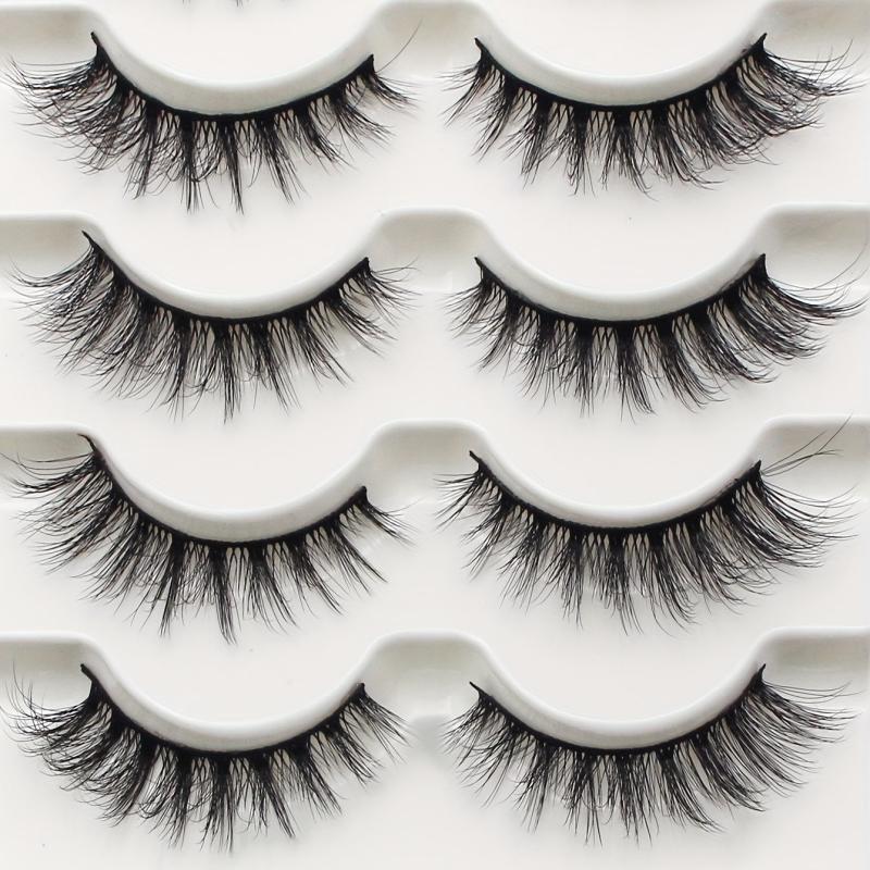 Soft and Fluffy 3D Curling False Eyelashes for Natural Look Extensions