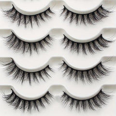 Soft and Fluffy 3D Curling False Eyelashes for Natural Look Extensions