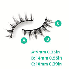 5 Pairs Manga Eyelashes 3D False Lashes Fluffy Cross Wispy Extension Makeup