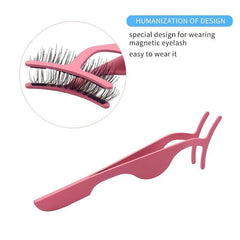 Magnet False Eyelashes Tweezers Lashes Applicator Clip