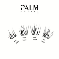 Palm Lashes DIY Eyelash Extensions 90 Clusters C Curl Mixed