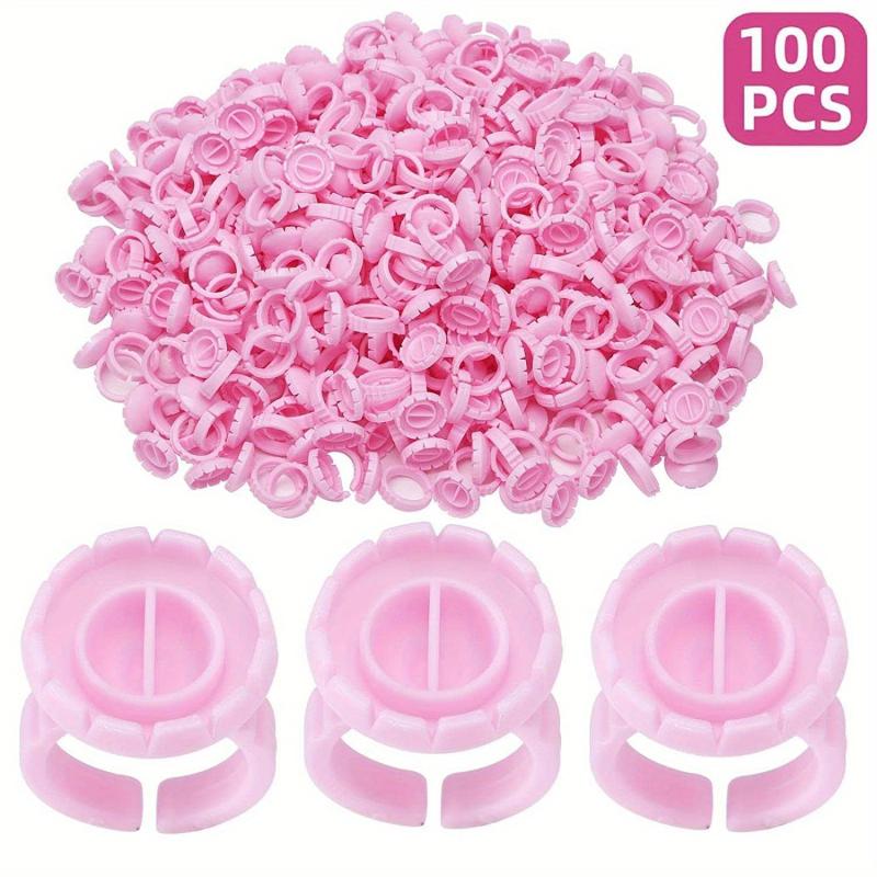 100 Easy Fanning Glue Cups for Volume Lashes - Smart Glue Rings