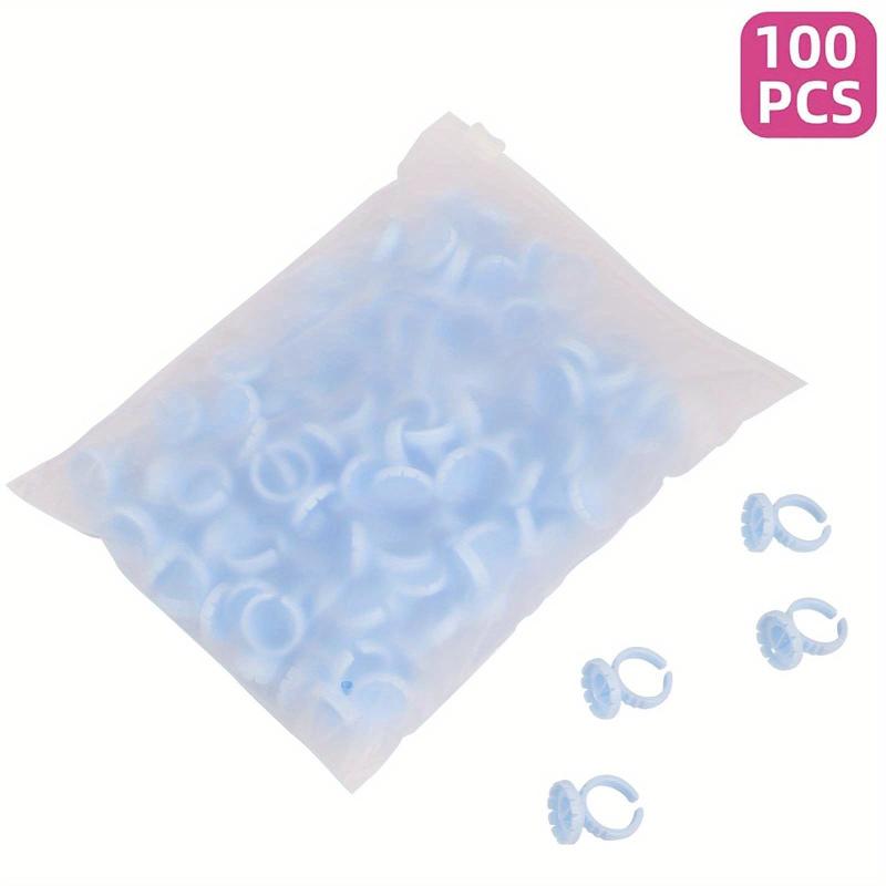 100 Easy Fanning Glue Cups for Volume Lashes - Smart Glue Rings