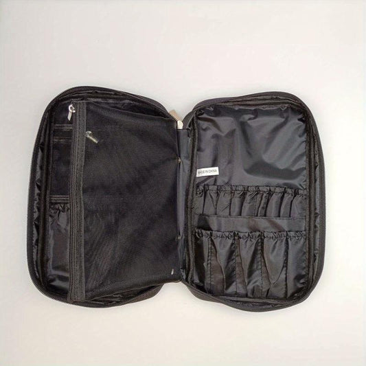 Makeup Brush Organizer Travel Cosmetic Bag with Handles