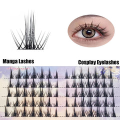 Natural Look 3D Cosplay False Eyelashes Reusable Cluster Extensions