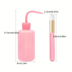 Eyelash Wash Bottle & Shampoo Brush Set 250ml Extension Tool
