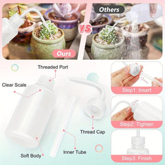 Eyelash Wash Bottle & Shampoo Brush Set 250ml Extension Tool