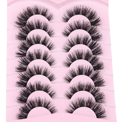7 Pairs 3D Fluffy Mink False Eyelashes for Volumized Look