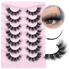 7 Pairs 3D Fluffy Mink False Eyelashes for Volumized Look