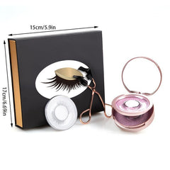3 Pairs Magnetic Eyelashes Natural Look - Glue-Free Reusable False Eyelashes