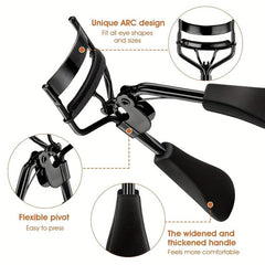 3-in-1 Lash Curler Tool Set with 10 Refill Pads