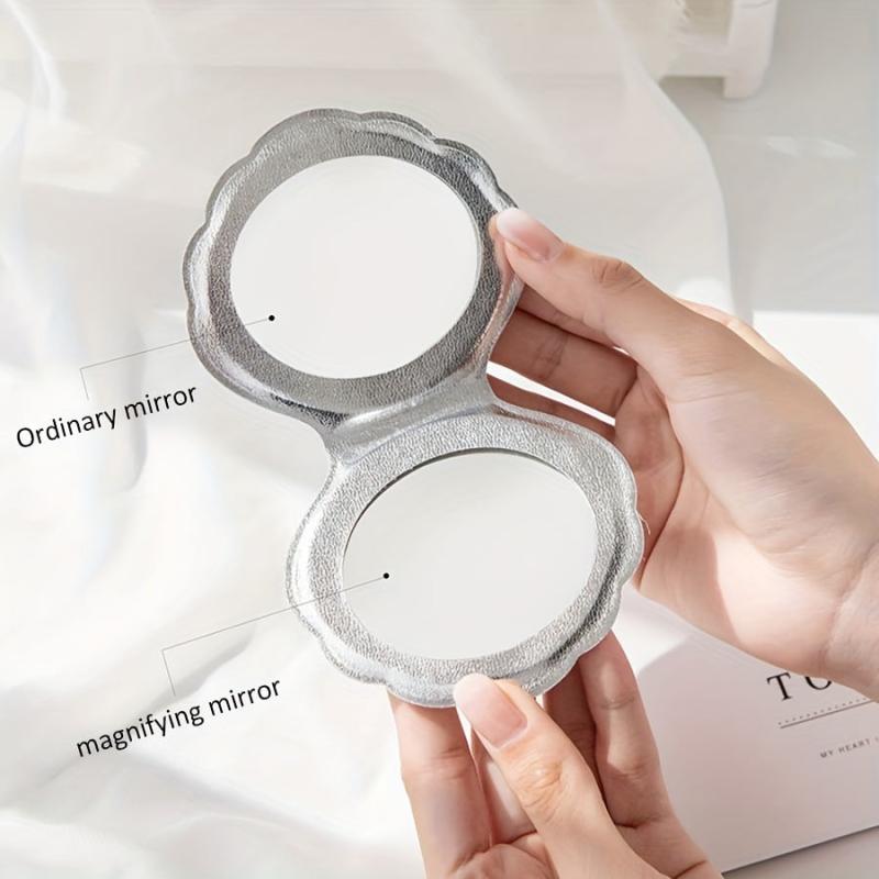 Adorable Shell Folding Mirror Double Side Compact Mirror