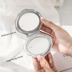 Adorable Shell Folding Mirror Double Side Compact Mirror
