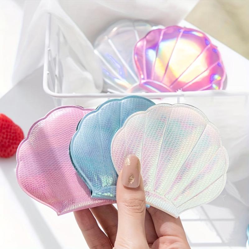 Adorable Shell Folding Mirror Double Side Compact Mirror
