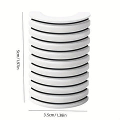 10pcs Reusable Transparent False Eyelash Glue Strip No Glue Eyelashes