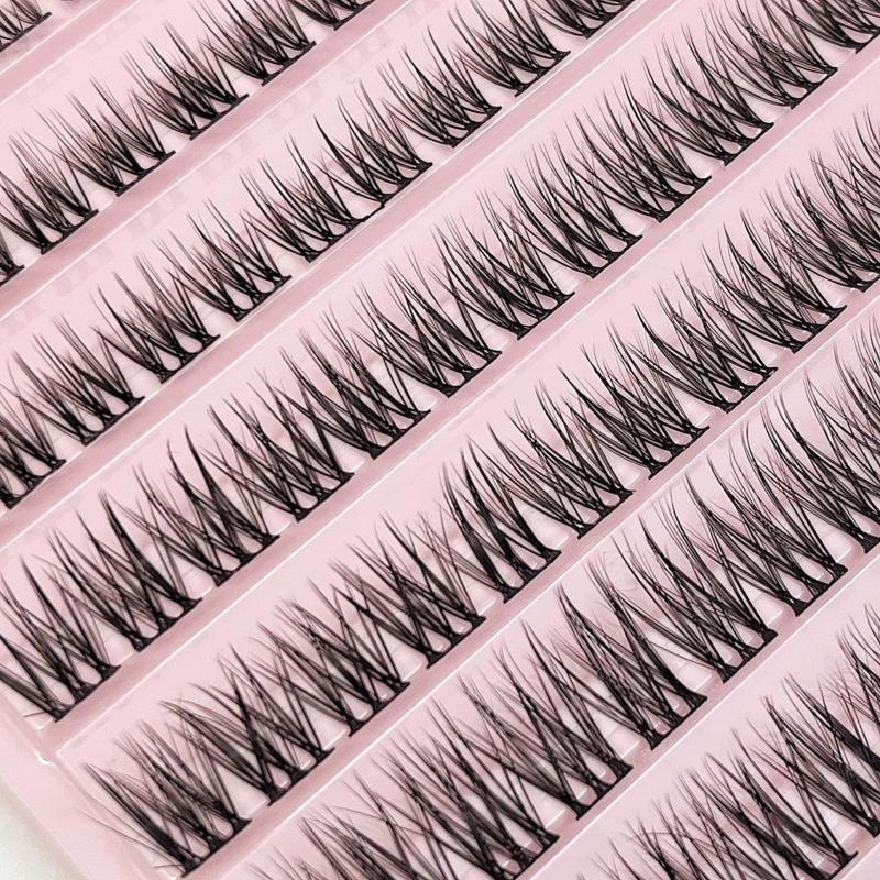 110pcs Natural DIY Eyelashes 10-16mm Wispy Lashes D Curling