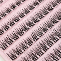 110pcs Natural DIY Eyelashes 10-16mm Wispy Lashes D Curling