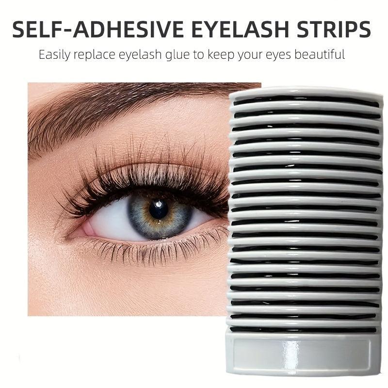 18 Self Adhesive Eyelash Jelly Strips Reusable Glue Waterproof