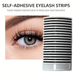 18 Self Adhesive Eyelash Jelly Strips Reusable Glue Waterproof
