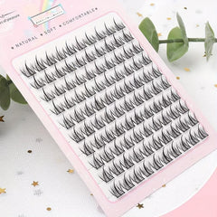Curling DIY Eyelash Extensions Individual Cluster Volume Lashes