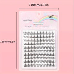 Curling DIY Eyelash Extensions Individual Cluster Volume Lashes