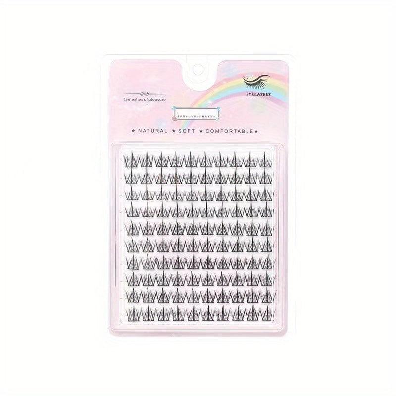 Curling DIY Eyelash Extensions Individual Cluster Volume Lashes