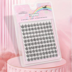 Curling DIY Eyelash Extensions Individual Cluster Volume Lashes