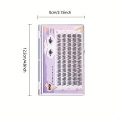 Soft Natural False Eyelashes Fishtail Curling Volume