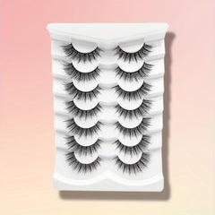 7 Pairs Fluffy 3D Silk False Eyelashes Natural Look