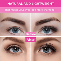 Natural Look Self Adhesive Eyelashes - No Glue Needed